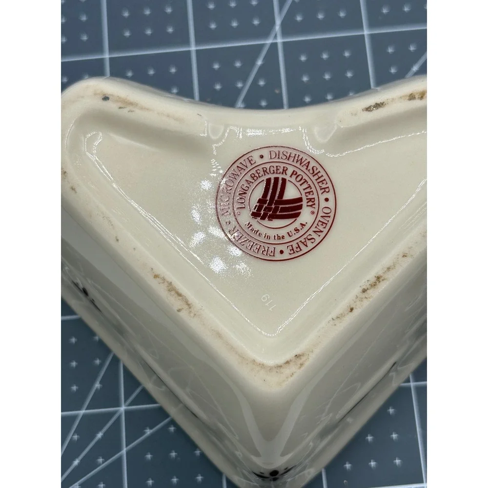Longaberger pottery heart